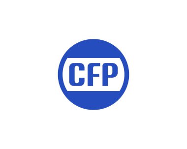CFP logo tasarım vektör şablonu. CFP