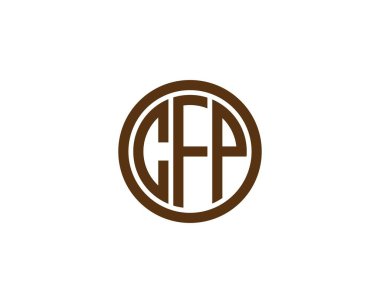CFP logo tasarım vektör şablonu. CFP
