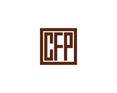 CFP logo tasarım vektör şablonu. CFP