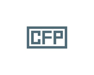 CFP logo tasarım vektör şablonu. CFP