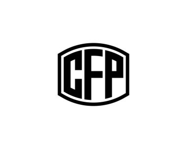 CFP logo tasarım vektör şablonu. CFP