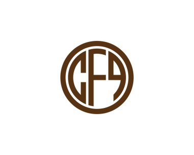 CFQ logo tasarım vektör şablonu. CFQ
