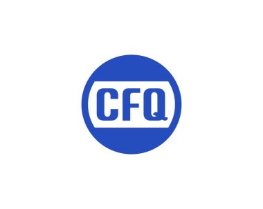 CFQ logo tasarım vektör şablonu. CFQ