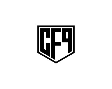 CFQ logo tasarım vektör şablonu. CFQ