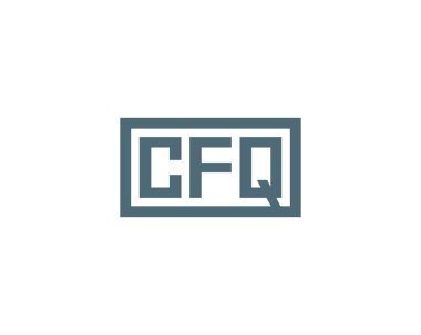 CFQ logo tasarım vektör şablonu. CFQ