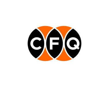 CFQ logo tasarım vektör şablonu. CFQ