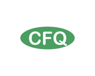 CFQ logo tasarım vektör şablonu. CFQ