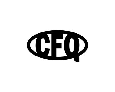 CFQ logo tasarım vektör şablonu. CFQ