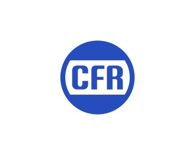 CFR Logo tasarım vektör şablonu. CFR
