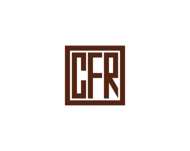 CFR Logo tasarım vektör şablonu. CFR