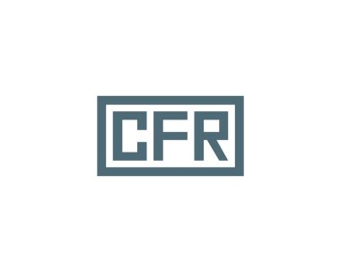 CFR Logo tasarım vektör şablonu. CFR