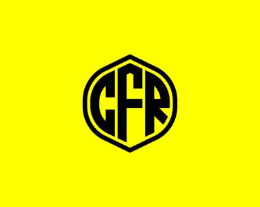 CFR Logo tasarım vektör şablonu. CFR