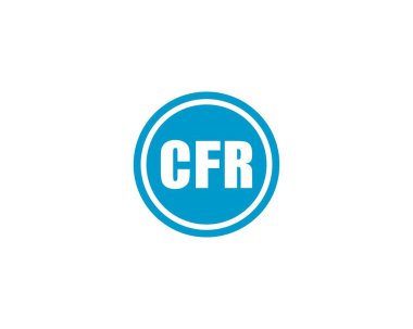 CFR Logo tasarım vektör şablonu. CFR