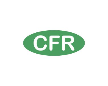 CFR Logo tasarım vektör şablonu. CFR