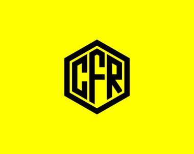 CFR Logo tasarım vektör şablonu. CFR