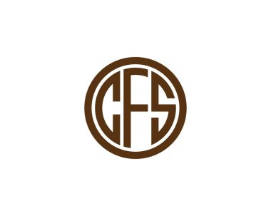 CFS logo tasarım vektör şablonu. CFS