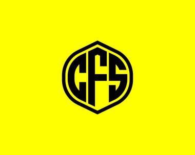 CFS logo tasarım vektör şablonu. CFS