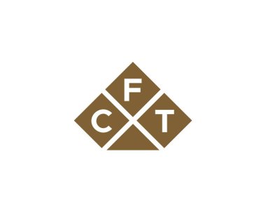 CFT logo tasarım vektör şablonu. CFT