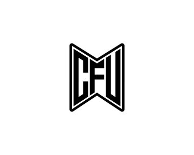 CFU logo tasarım vektör şablonu. İşlemci