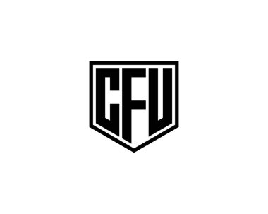 CFU logo tasarım vektör şablonu. İşlemci