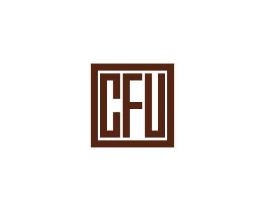 CFU logo tasarım vektör şablonu. İşlemci