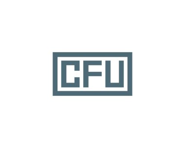 CFU logo tasarım vektör şablonu. İşlemci
