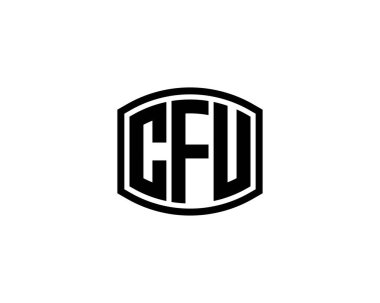 CFU logo tasarım vektör şablonu. İşlemci