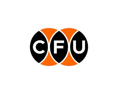CFU logo tasarım vektör şablonu. İşlemci