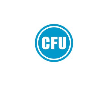 CFU logo tasarım vektör şablonu. İşlemci