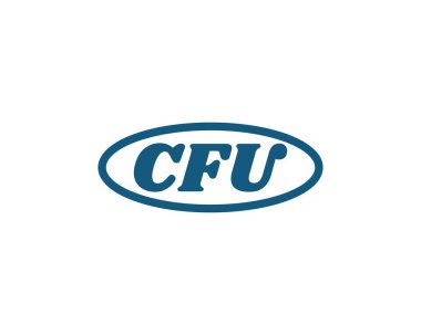 CFU logo tasarım vektör şablonu. İşlemci