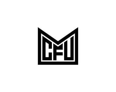 CFU logo tasarım vektör şablonu. İşlemci