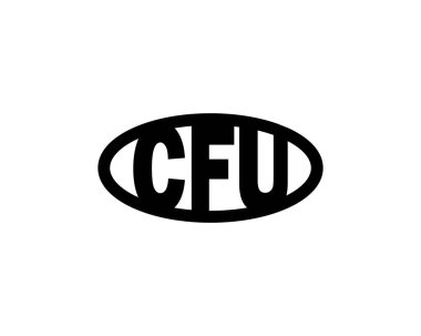CFU logo tasarım vektör şablonu. İşlemci