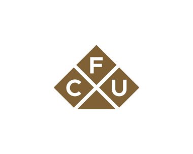 CFU logo tasarım vektör şablonu. İşlemci