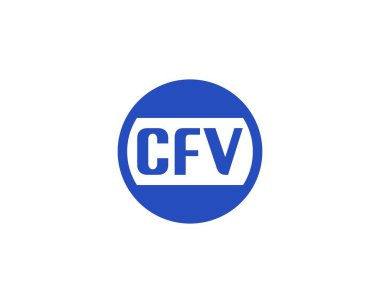 CFV Logo tasarım vektör şablonu. CFV
