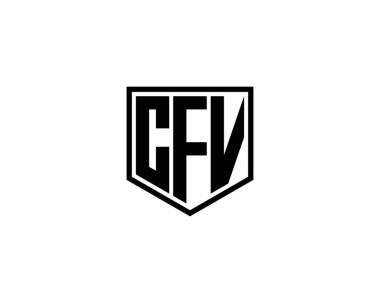 CFV Logo tasarım vektör şablonu. CFV