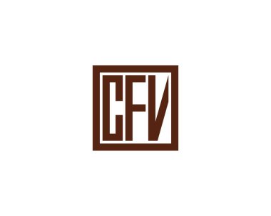 CFV Logo tasarım vektör şablonu. CFV