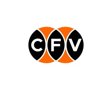 CFV Logo tasarım vektör şablonu. CFV