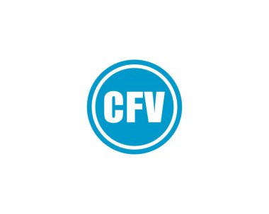 CFV Logo tasarım vektör şablonu. CFV