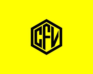 CFV Logo tasarım vektör şablonu. CFV
