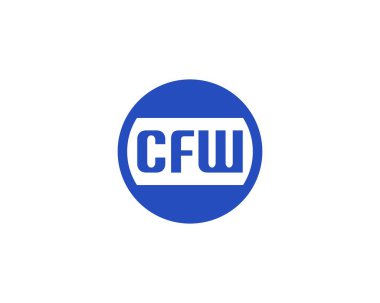 CFW logo tasarım vektör şablonu. CFW
