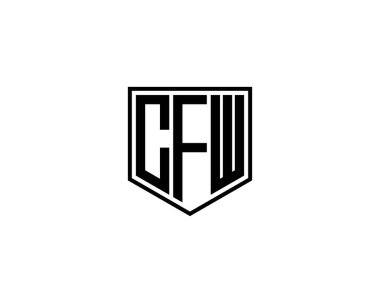CFW logo tasarım vektör şablonu. CFW