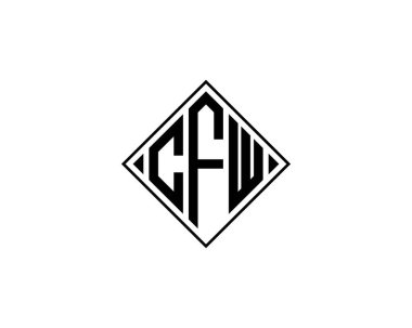 CFW logo tasarım vektör şablonu. CFW