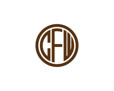 CFW logo tasarım vektör şablonu. CFW