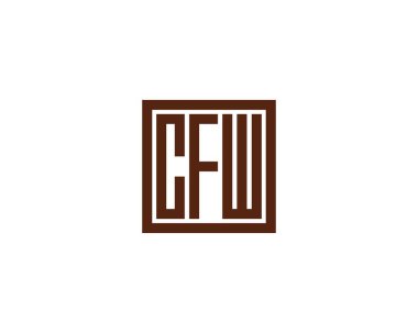 CFW logo tasarım vektör şablonu. CFW