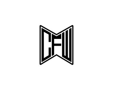 CFW logo tasarım vektör şablonu. CFW
