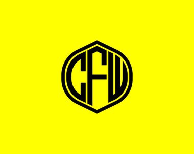 CFW logo tasarım vektör şablonu. CFW