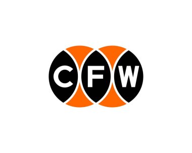 CFW logo tasarım vektör şablonu. CFW
