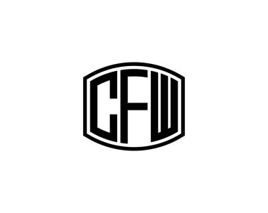 CFW logo tasarım vektör şablonu. CFW