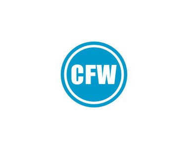 CFW logo tasarım vektör şablonu. CFW
