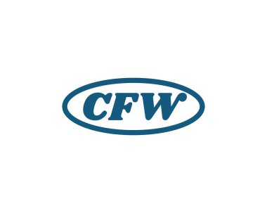 CFW logo tasarım vektör şablonu. CFW